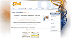 Desktop Screenshot of ecoli.sk